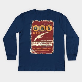 Gas & Oil Last Chance 100 Miles Kids Long Sleeve T-Shirt